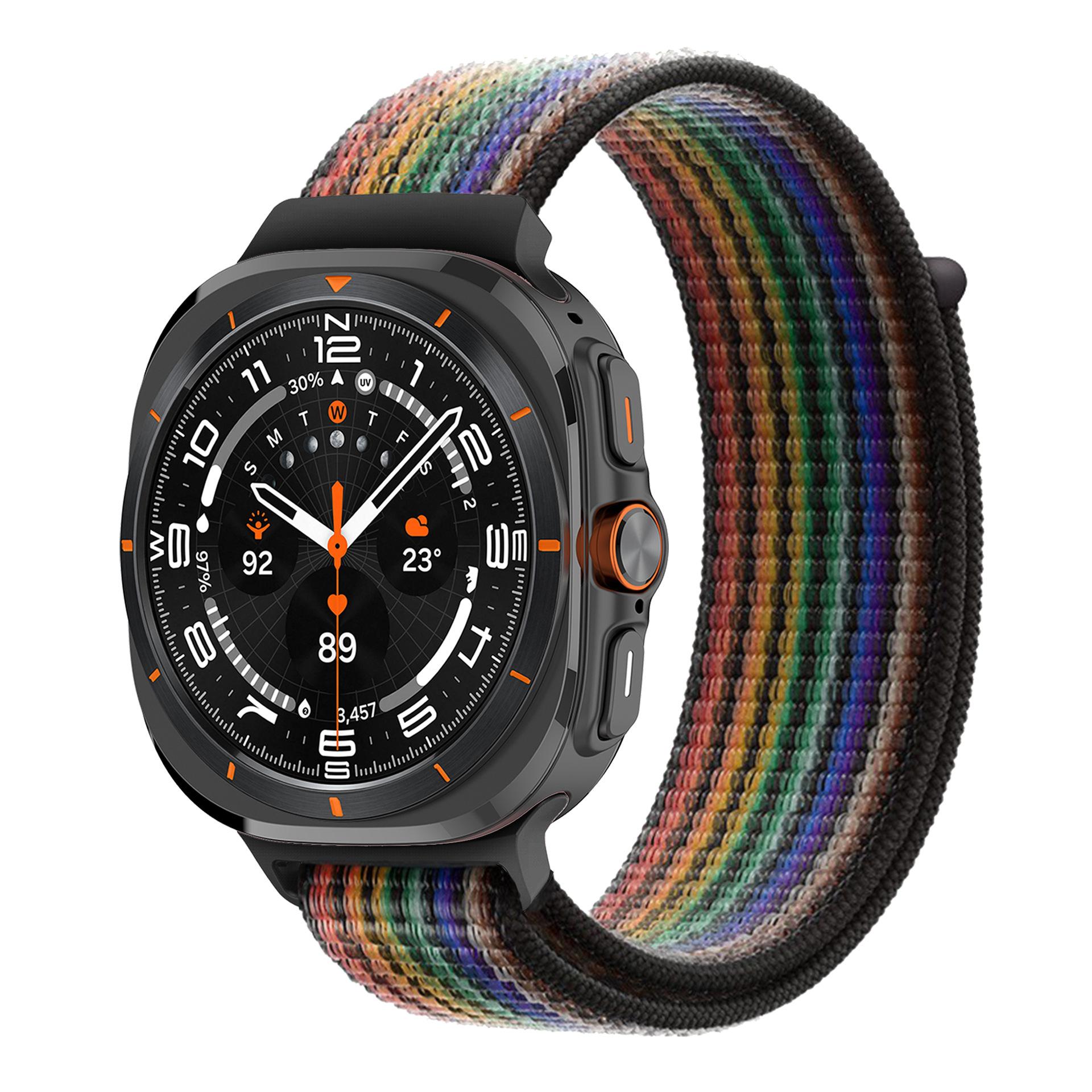 

Нейлоновый ремешок One Click для Samsung Galaxy Watch Ultra 47 мм, регулируемый браслет без зазоров, спортивный ремешок Galaxy watch 7 Ultra Band 47 мм для женщин и мужчин Galaxy watch Ultra