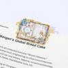 1pc Metal Hollow Bookmark High Quality Book Page Clip Reading Bookmark For Students Art Lovers