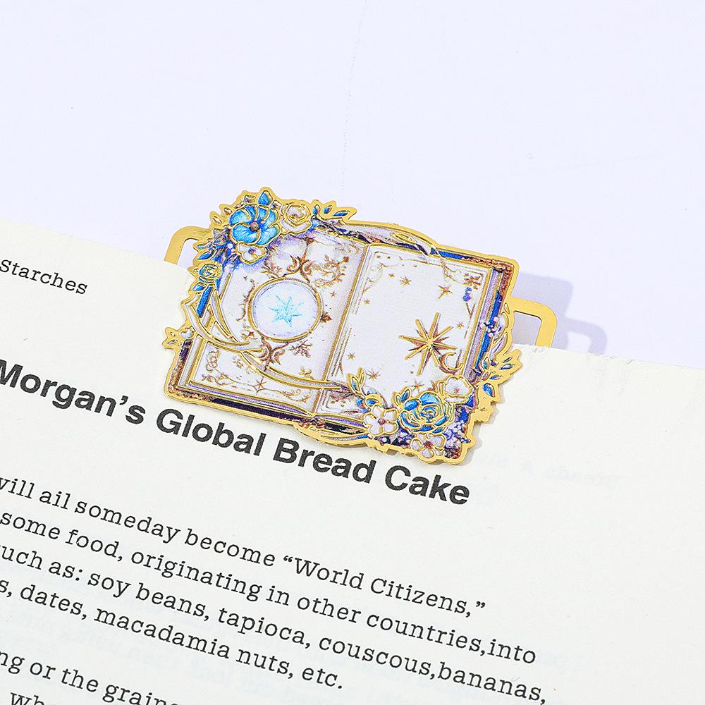 1pc Metal Hollow Bookmark High Quality Book Page Clip Reading Bookmark For Students Art Lovers