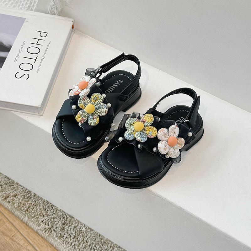 Chic 2026 Summer Girls  French-Style Soft Sole Sandals 23