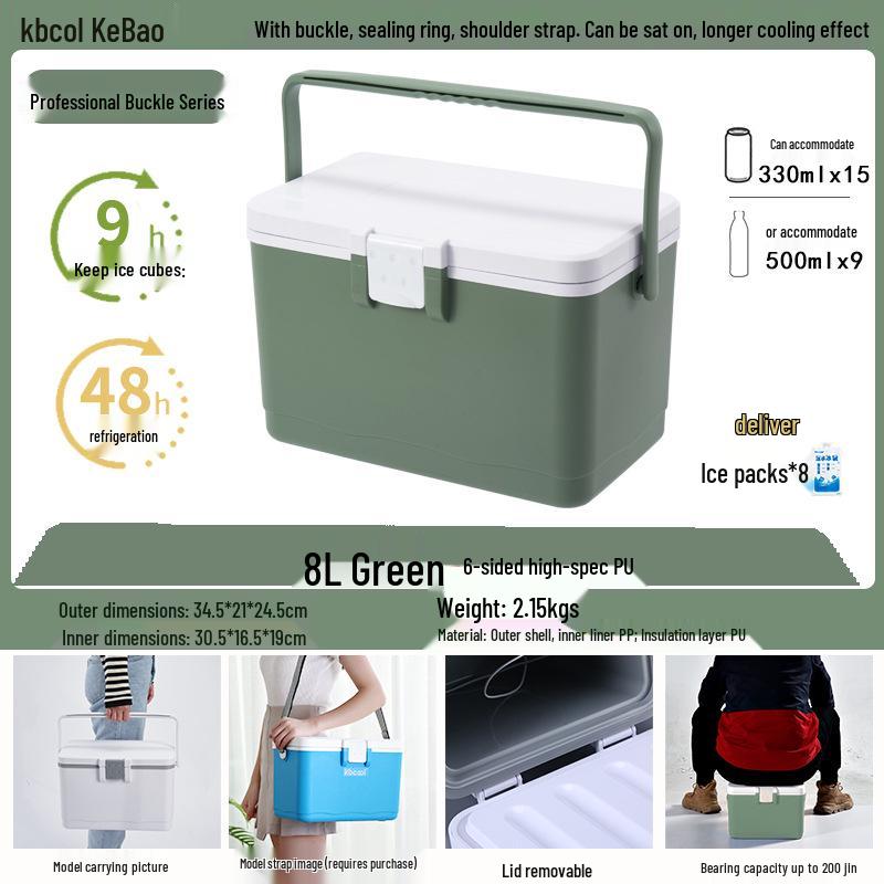 Kebao KBCool Insulated Ice Box Cooler for Camping, Ice Cream, Breast Milk & Fishing