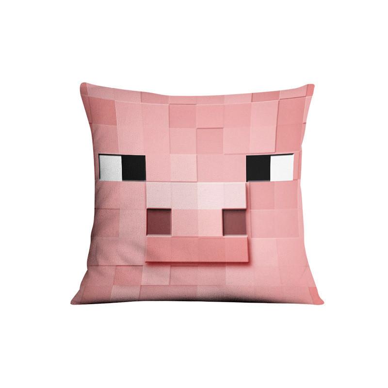 Minecraft Sofa Pillowcase Cushion Cover Home Decoration Steve Creeper Cartoon