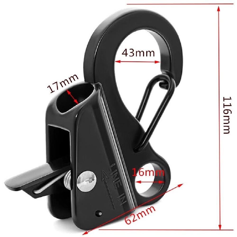 Anchors Sliding Hook, Adjustable Quick Release Anchors Rope Hook, Multipurpose Accessories for Boating, Fishing, Docking, Marine Navigation