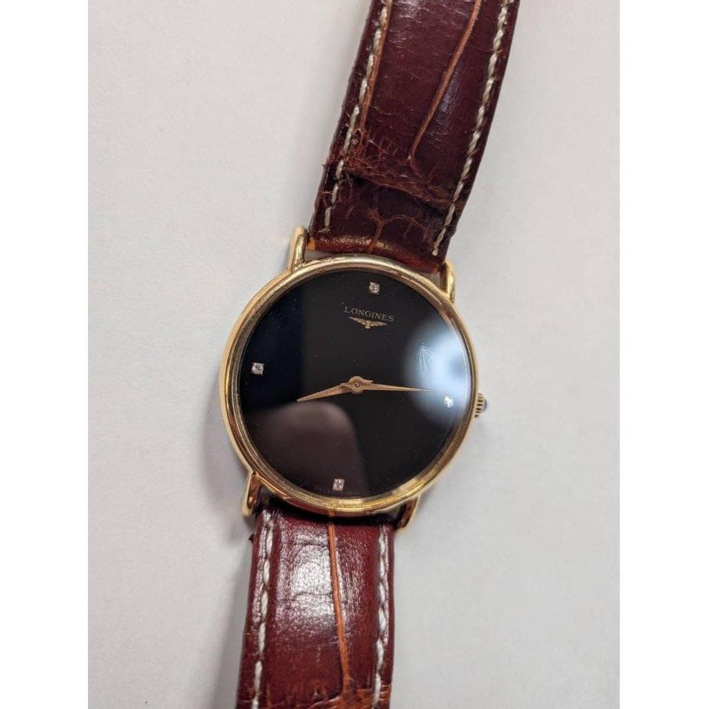 Used Longines 4P Diamond 18K GF Antique Manual Winding Grand Classic