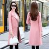Women's Autumn and Winter Lined Thickened Tweed Coat Long Windproof Warm Coat