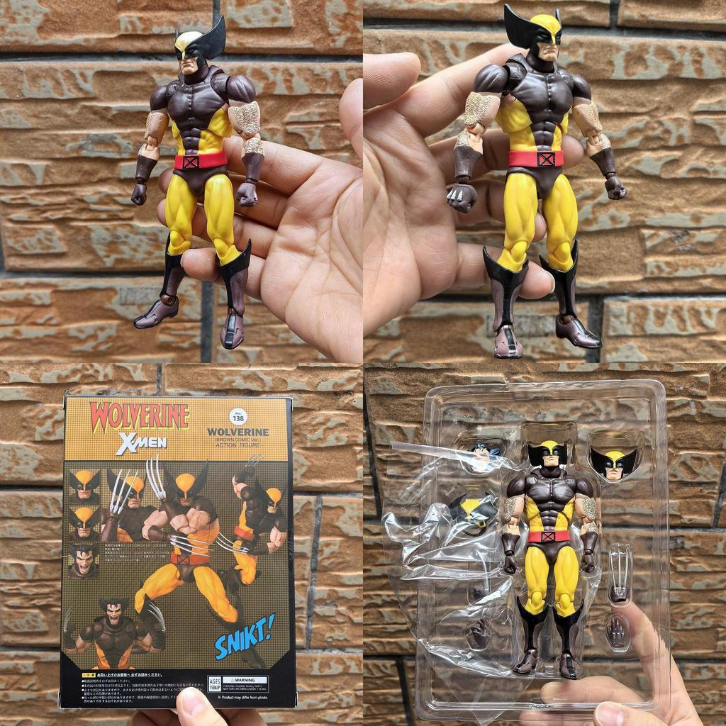Xmen Mafex Wolverine Pvc Action Figure With Articulated Joints For Collectors