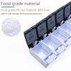 Rainbow Weekly Pill Organizer 2 Times a Day Large Daily Pill Box with Easy Push Button Design BPA-Free Medication Case for Pills