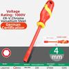 3PCS 1000V Insulated Hex Socket Screwdriver Set, Chrome Vanadium Steel, VDE Certified 4/5/6mm  Screwdrivers Tools