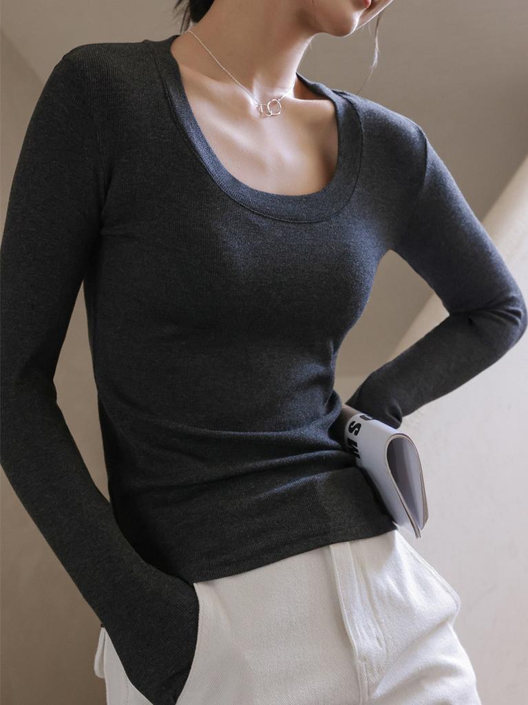 Moisturewicking Modale Long Sleeve T Shirt For Women With Slim Fit Comfort For Autumn Casual Wear