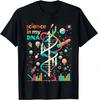 Wissenschaft steckt in meinen Genen DNA Bio Lehrer Nerd Lustiges Wissenschafts-T-Shirt Baumwolle Damenbekleidung Grafik-T-Shirts Camisetas