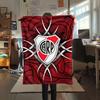 1PC Club Atlético River Plate Patterned Flannel Blanket Suitable For All Seasons for Home Decor Warmth and Comfort Gifts Holiday Present