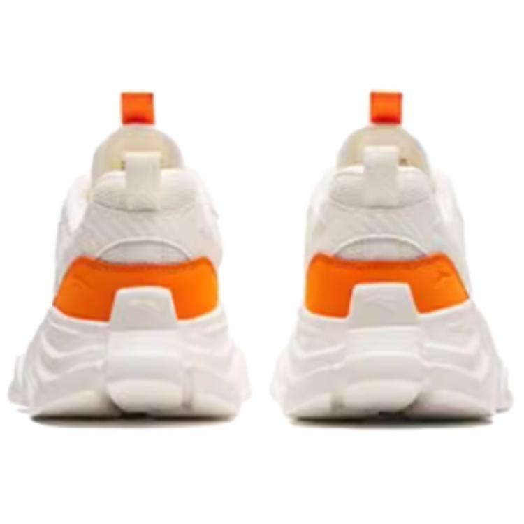 Anta Chaussures Décontractées Classiques Polyvalentes Absorbant les Chocs Résistantes à l'Usure Tige Basse Homme sneaker Blanc Orange 912538809F-7