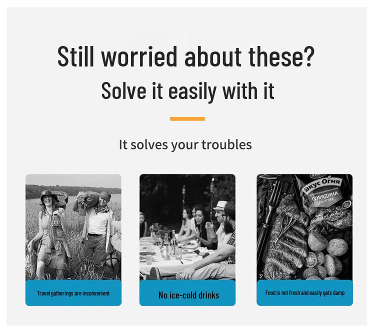 Large Capacity Insulated Leakproof Backpack for Outdoor Picnics and Camping