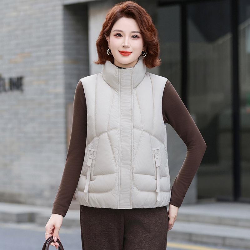 

Жилет женский короткий верхняя одежда новый осень и зима свободный универсальный жилет утолщенный жилет 4XL [recommended 135-72.5kg]