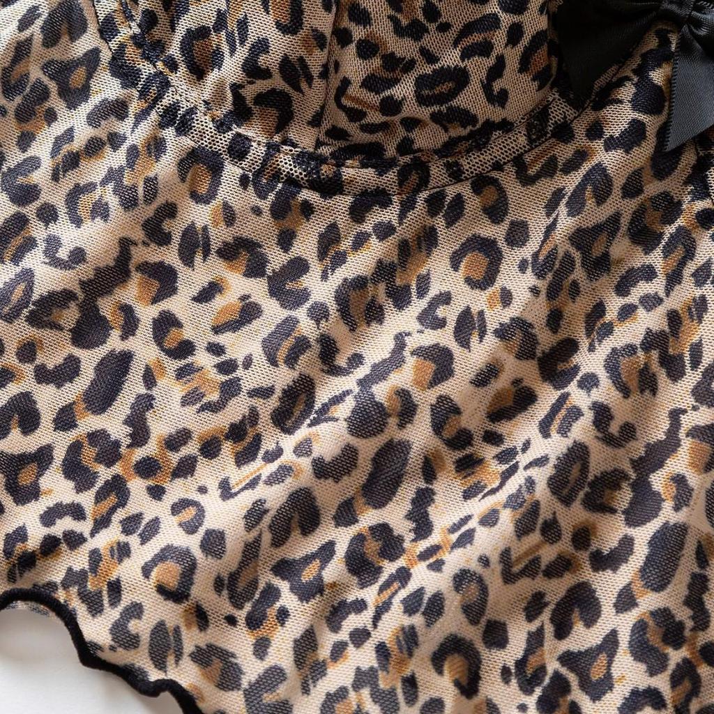 Sexy Leopard Print Slim Fit Women's Sling Top - European & American Style