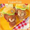Dachshund Hamburger Plush Keychain For Kids And Collectors