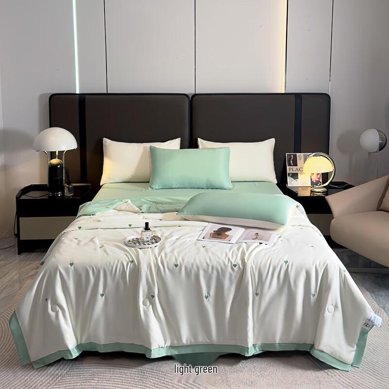 

Huici Home Tencel Ice-Feel Embroidered Quilt