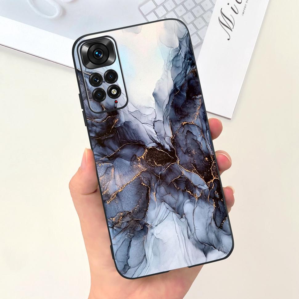 Phone Case For Xiaomi Redmi Note 11 Cover Cat Colorful Case Silicon Soft For Redmi Note11 Note11 4G Shockproof Protection Cover