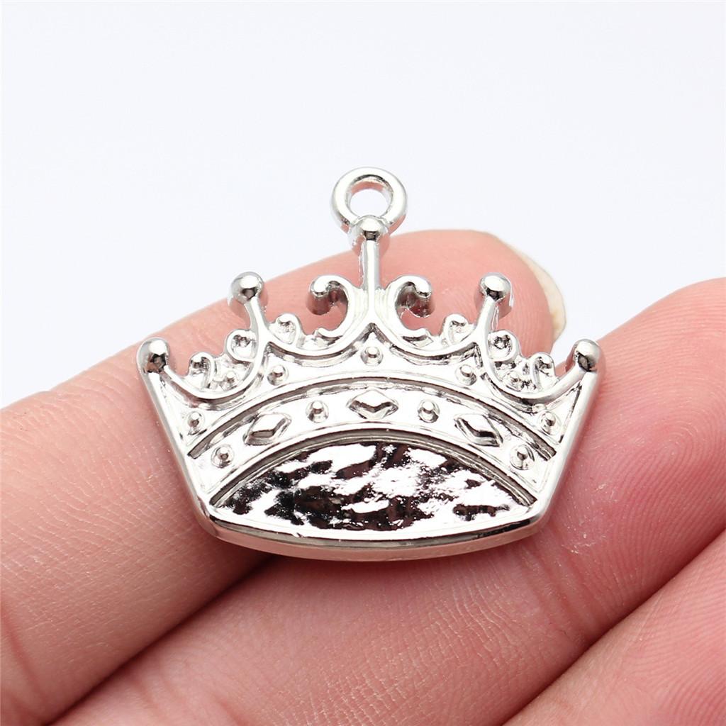 Crowns Royalty Princess Tiara Charm Antique Bronze Zinc Alloy Jewelry Making Supplies for Girls Metal Charms New Arrival