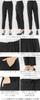 Washable Suit for Women Long Tailored Jacket Tapered Pants Set Stretch Elastic Waistband Plus Sizes Available Business Wear Black Size 9 [Addrouge] -
