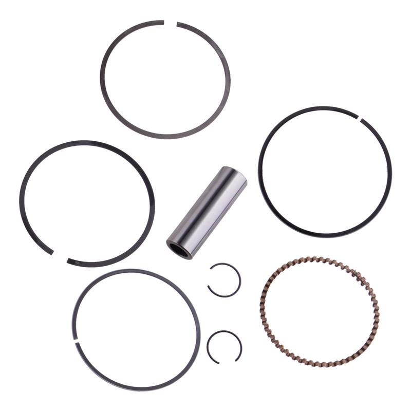 13011-KT0-305 1 set Seturi de garnituri pentru segmente de piston, metal argintiu, 65,5 mm x 43 mm, potrivite pentru Honda XL200R XR200R XR200 1983