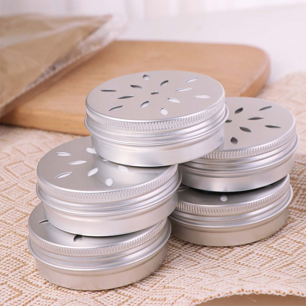 10Pcs Empty Dog Scent Training Box 60ML Sample Container Portable Aluminum Tin Can Storing Cosmetic