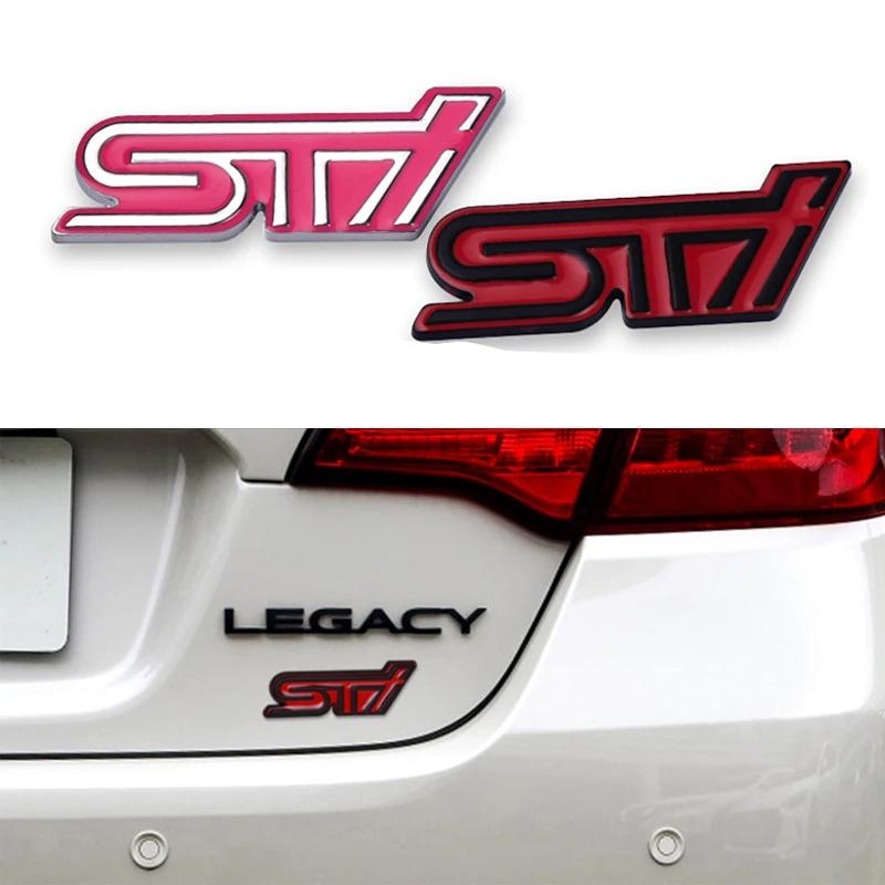 3D Metal Car Sticker Subaru Impreza Legacy Forester Personalized Modification STI Logo Metal Rear Car Stickerqq1