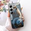 Hülle für Tecno Camon 40 Pro CM7 CM6 Handyhüllen für Camon 40 4G CM5 Niedliche Cartoon-Tiere Cooler Drache Löwe Weiches TPU Schwarze Abdeckung