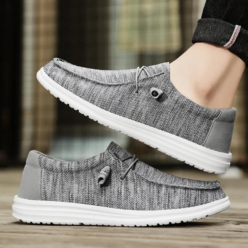 Kerl Canvas Schuhe Herren Lässige Slipper Alpargatas Hombre Mokassins Mocassin Homme Leicht Atmungsaktiv Plus Große Größe 50