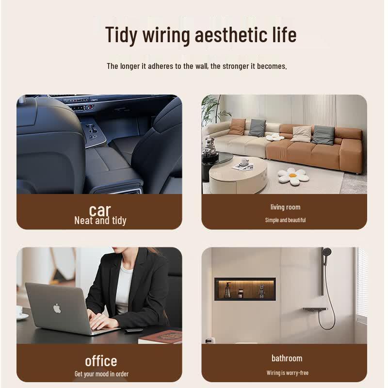 BIAZE Self-Adhesive Cable Organizer Clips