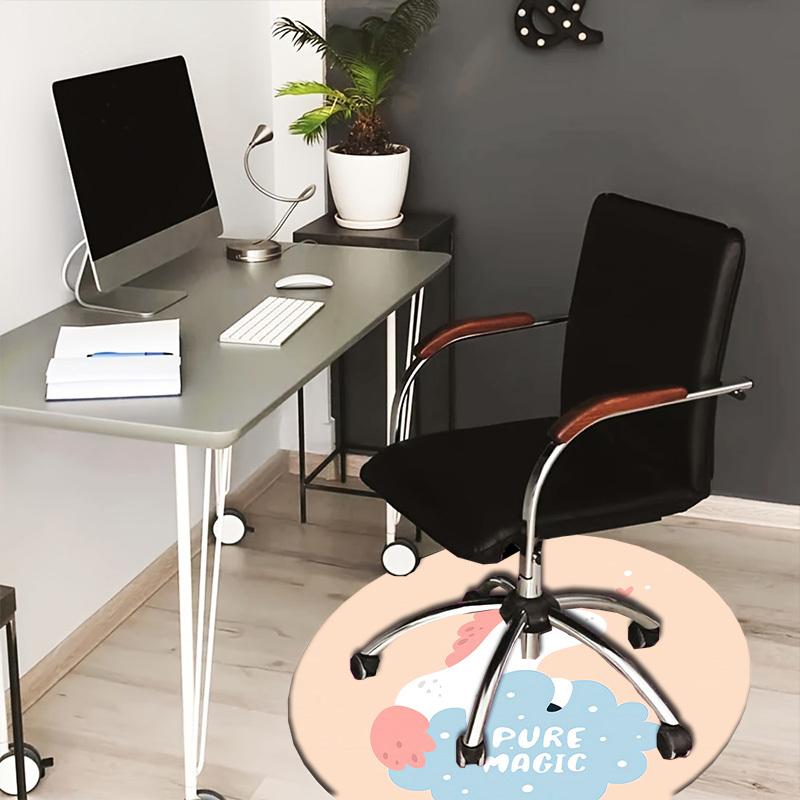

1pc Unicorn Magic Round carpet, Perfect for Decorating Chairs, Living Rooms, Or Bedrooms, for Living Room.140 80cm by 80cm
