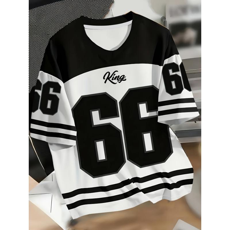 Men'S Casual Round Neck T-Shirt, Color-Block Design, All-Season Fashion Top