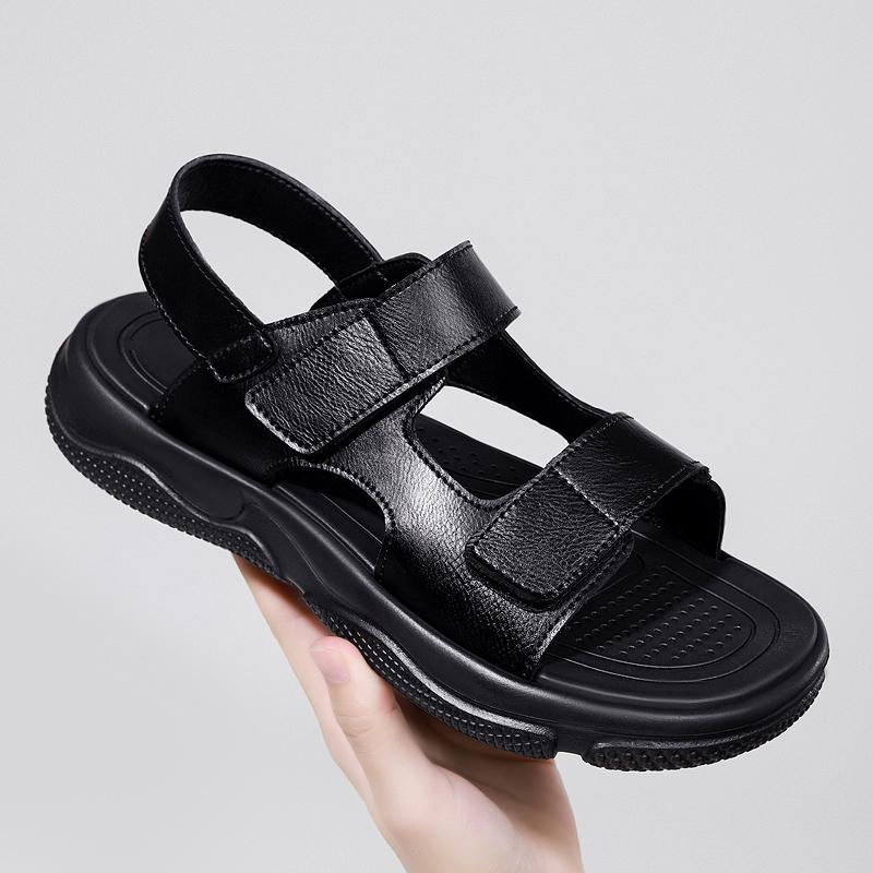 Fashion New Summer Men Fashionable Sandals European-style Casual Comfortable Breathable Flat-heeled Anti-slip Brand Sandals Size 40-46