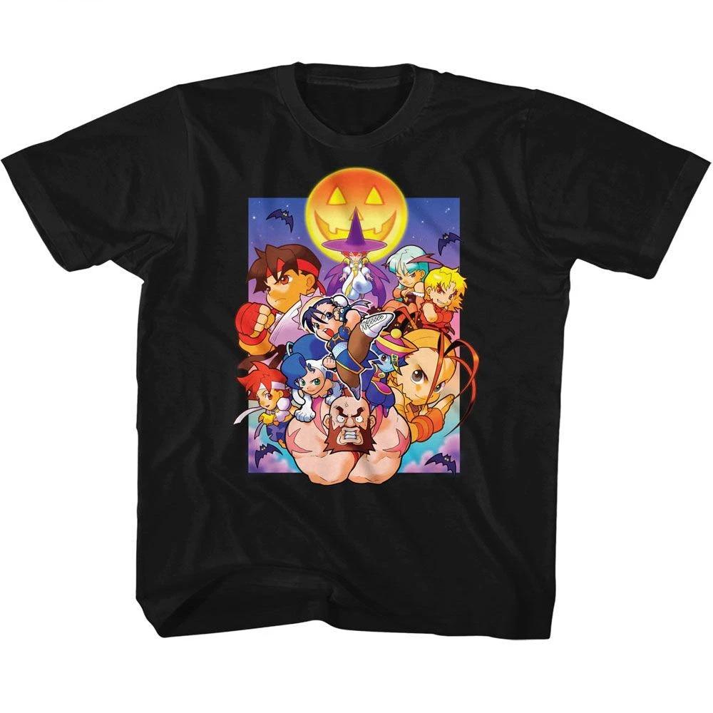Street Fighter Pocket Fighters Spooky Gaming Children s T-shirt 130