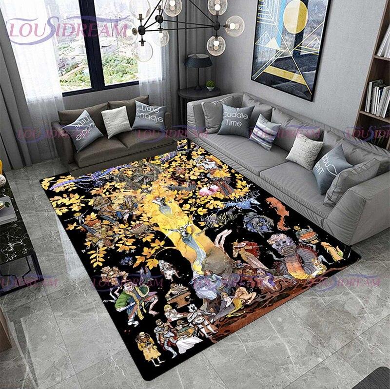 Covor modern Elden Ring pentru zonă Ranni The Witch Covor cu imprimeu Covoare moi pentru sufragerie pentru dormitor ușă podea scaun covoraș cadou pentru prieteni