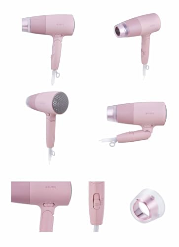 Tescom Hair Dryer, Negative Ion, High Airflow, Lightweight, Melty Pink, TD550A-P