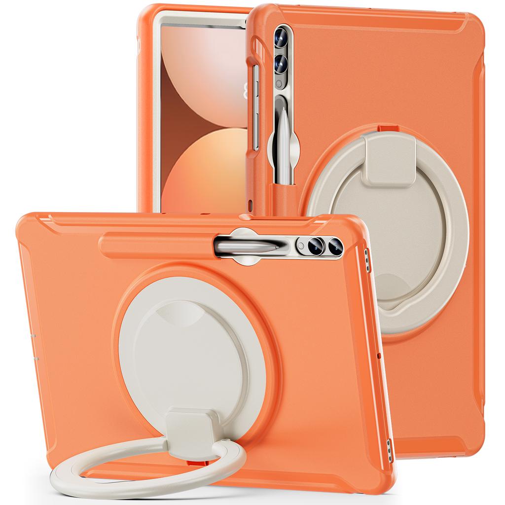 For Samsung Tab Case S9 S8 S7 Plus S10 FE S6 A9 A8 S7fe A7 Lite Handle Kickstand Shockproof Stand Hard Tablet Cases Cover Funda