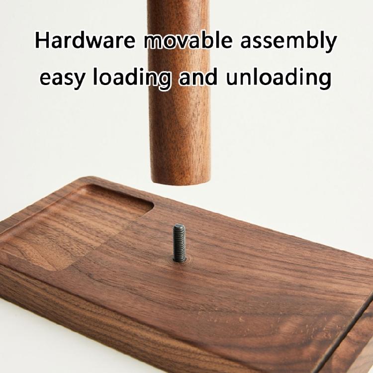 Massivholz Kopfhörerständer für Schreibtisch Universeller Halter mit Aufbewahrungsbasis für Gaming- und Sound-Enthusiasten