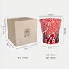 LUGUFON Cut Glass Rock Chrysanthemum Dishwasher Handcrafted by In a Paulownia Wood Suitable for Stylish and Perfect for Birthday Wedding 260cc