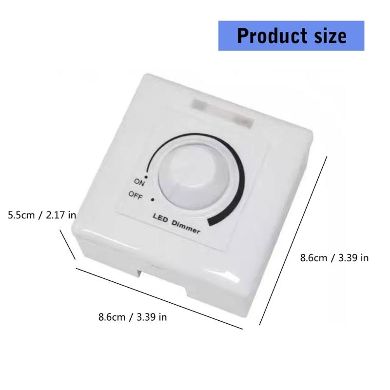 Rotary Dimmer Switches 0 to 10V 5A 2000W PWM Brightness Control Dimmer Easy installs for Car Vehicle Boats Panel