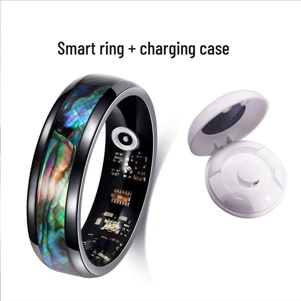 Wodoodporny Smart Ring: Tętno, Natlenienie krwi, Monitorowanie snu i aktywności fizycznej Krokomierz.