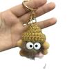 Big-Eyed Coal Ball Plush Keychain - Student Bag Accessory, Couple Pendant, Small Gift