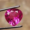 12 mm Natural Flawless Ceylon Padparadscha Sapphire Heart Cut Gemstone