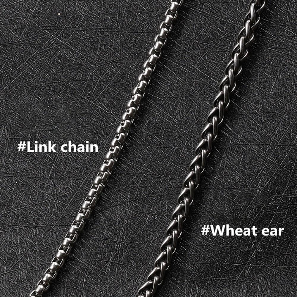 Stainless Steel Keel Chain/square Bead Chain 50cm/6cm/70cm European and American Fashion Versatile Accessories Chain