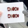 Pure Hand-made Phototherapy Wearer Red Lion Dance Finished Product Reusable Nail Art Patch