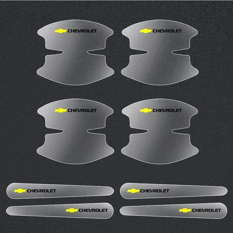 

8pcs Transparent Car Door Handle Bowl Stickers Anti-scratch Protection For Chevrolet Colorado Cruze Spark Captiva Malibu Aveo