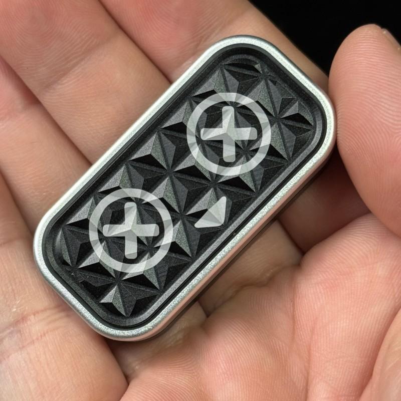 

Kawaii Owl EDC Fidget Slider Magnetic Push Fidget Toy Aluminum Alloy Haptic Slider Stylish Stress Relief Gadget Office Toy
