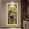 Home Decor Premium Entryway Framed Decorative Crystalline Painting Living Room Decoration LED Lights Illuminated Wall Art