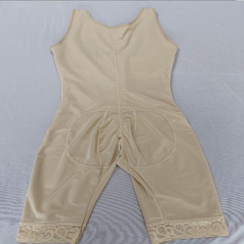 European & American Lace Body Shaping One-Piece: Hook-and-Eye Closure, Abdominal Tightening, Butt Lifting, Tight Fit, Sculpting Underwear with Bra.