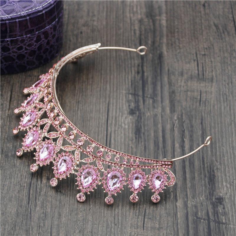 Gorgeous Rhinestone Crown Headbands Princess Tiaras and Crowns Bridal Hairband Girls Party Diadem Wedding Hair Jewelry